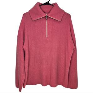 Rachel Zoe Pink Cowl Neck Sweater Soft Knit
